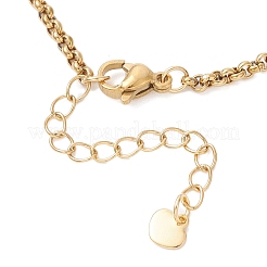 4MM 304 Stainless Steel Rolo Chain Bracelet Making&nbsp;AJEW-JB01464-01