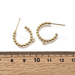 Brass Stud Earring Findings&nbsp;KK-Z126-19G