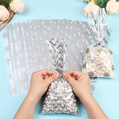 100Pcs 4 Styles Rectangle Plastic Candy Bags&nbsp;ABAG-WH20013-19F