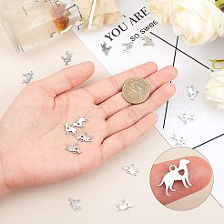 304 Stainless Steel Puppy Charms&nbsp;STAS-UN0003-82