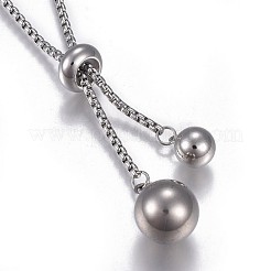 Non-Tarnish 304 Stainless Steel Pendant Necklaces&nbsp;NJEW-P252-01P