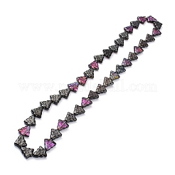 Transparent Electroplate Glass Bead Strands&nbsp;EGLA-C002-HP01