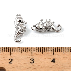 Brass Micro Pave Cubic Zirconia Charms&nbsp;KK-C155-23P