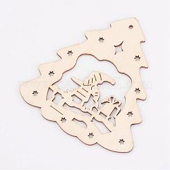 Undyed Wooden Pendants&nbsp;WOOD-K005-19