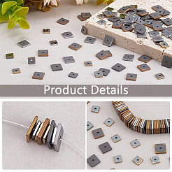 800Pcs 8 Styles Electroplate Non-magnetic Synthetic Hematite Beads&nbsp;G-PH0002-65