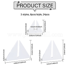 24Pcs 3 Styles Triangle Acrylic Stand Base&nbsp;ODIS-CA0001-29