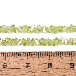 Electroplate Transparent Glass Beads Strands&nbsp;EGLA-Q139-01A-A17
