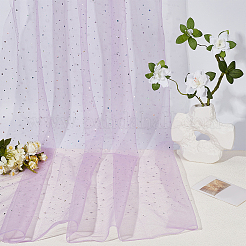 1M Sequins Polyester Organza Fabrics&nbsp;DIY-CY0003-41A