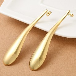 Ion Plating(IP) 304 Stainless Steel Teardrop Stud Earrings for Women&nbsp;EJEW-M089-07G