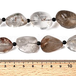 Natural Lodolite Quartz Beads Strands&nbsp;G-F820-M01-04
