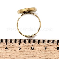 304 Stainless Steel Cuff Rings&nbsp;RJEW-A077-04G-01