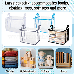4Pcs 4 Colors PVC Book Storage Box&nbsp;AJEW-GA0010-16