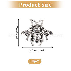 10Pcs Zinc Alloy Lapel Pin Backs for Backpack Clothes&nbsp;JEWB-CA0001-84AS