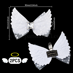 2Pcs Polyester Shoe Buckle Clips&nbsp;AJEW-GA0008-86A