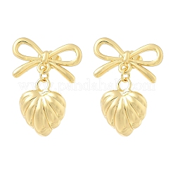 Brass Dangle Stud Earrings&nbsp;LS-EJEW-Z119-01G
