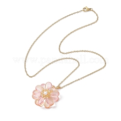 Glass Pendant Necklaces&nbsp;NJEW-MZ00112-09