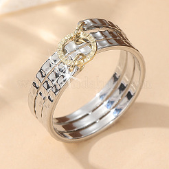 Hammered Brass Finger Rings&nbsp;FS-WG49E2A-04