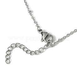 Electroplated Natural Quartz Crystal Prism Pendant Necklaces&nbsp;NJEW-JN05028-02
