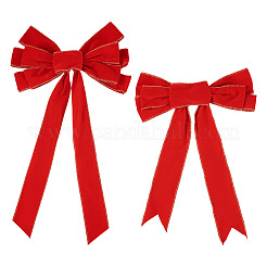 2Pcs 2 Styles Polyester Bowknot&nbsp;DIY-TA0014-50A