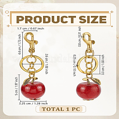 1Pc Apple Resin Keychain&nbsp;KEYC-LP0001-41
