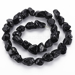 Natural Black Spinel Beads Strands&nbsp;G-Q948-36