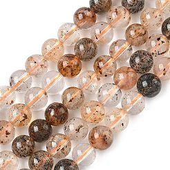 Natural Herkimer Diamond Beads Strands&nbsp;G-Z115-C01-6mm