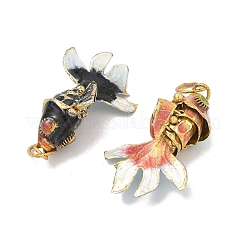Brass Cloisonne Pendants&nbsp;KK-K416-01G