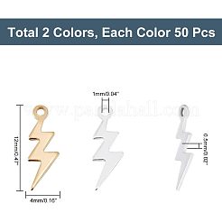 100Pcs 2 Colors Brass Charms&nbsp;KK-HY0001-27