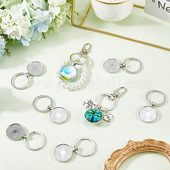 20Pcs Alloy Keychain Cabochon Settings&nbsp;FIND-SC0016-39