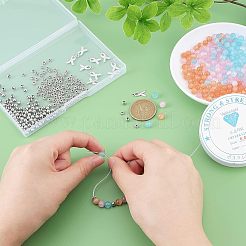 DIY Awareness Ribbon Charm Bracelet Making Kit&nbsp;DIY-CA0003-73