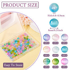 135Pcs 9 Colors Cat Eye Beads&nbsp;G-TA0002-48
