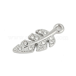 Rack Plating Alloy Micro Pave Rhinestone Pendants&nbsp;FIND-K020-01P