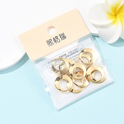SHEGRACE Brass Flat Round Charms&nbsp;XGR0119G-108G