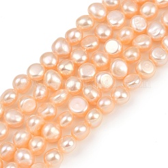 Natural Cultured Freshwater Pearl Beads Strands&nbsp;PEAR-P064-19G-12C