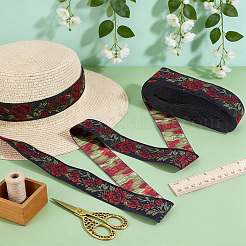 Vintage Jacquard Polyester Ribbon&nbsp;OCOR-WH0101-270