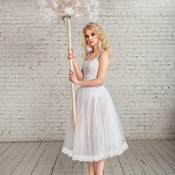 6M Organza Lace Trim Fabric&nbsp;SENE-HY0001-01A