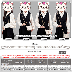 Aluminum Curb Chain Bag Shoulder Straps&nbsp;FIND-PH0010-39P