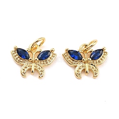 Real 18K Gold Plated Brass Micro Pave Cubic Zirconia Charms&nbsp;ZIRC-Z023-05F