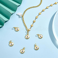 Brass Micro Pave Clear Cubic Zirconia Screw Carabiner Lock Charms&nbsp;KK-BC0004-61