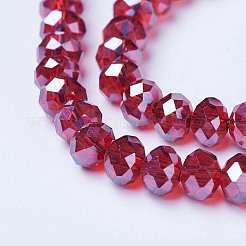 Electroplate Glass Beads Strands&nbsp;EGLA-A034-T4mm-A06