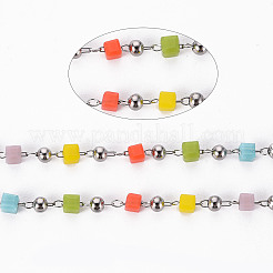 Handmade Acrylic Beaded Chains&nbsp;CHC-S012-001-A03-P