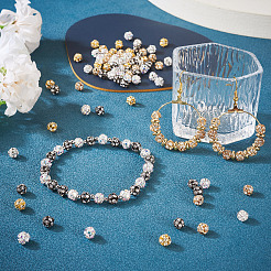 100Pcs 5 Colors Brass Rhinestone Beads&nbsp;KK-TA0002-11A