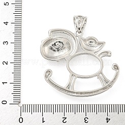 Rack Plating Brass Sew on Prong Settings&nbsp;KK-A217-02P