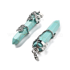 Synthetic Turquoise Big Pointed Pendants&nbsp;G-A172-16I