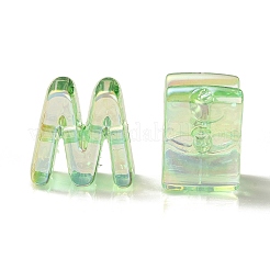 UV Plating Rainbow Iridescent Acrylic Beads&nbsp;OACR-C012-02D-1