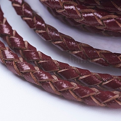 1 Roll Round Braided Cowhide Cords&nbsp;WL-SC0001-01A