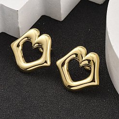 Ion Plating(IP) 304 Stainless Steel Stud Earrings&nbsp;EJEW-K268-11G