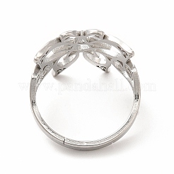 Non-Tarnish 304 Stainless Steel Butterfly with Star Adjustable Ring for Women&nbsp;RJEW-B027-08P