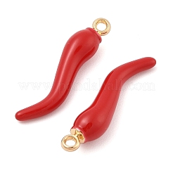 Rack Plating Alloy Enamel Pendants&nbsp;X-PALLOY-R451-07G-02
