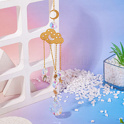 1Pc Faceted Glass Sun Catcher Pendant Decorations&nbsp;AJEW-TA0002-89